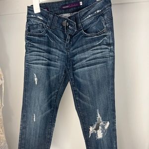 Vigoss Collection Size 3/4 27 Skinny Ripped Jeans